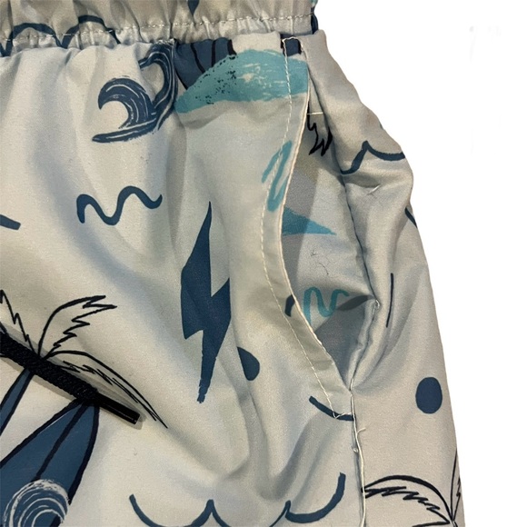 NWT Original Penguin Boy’s Blue/Orange Swim Trunks Size 10 - Picture 4 of 6